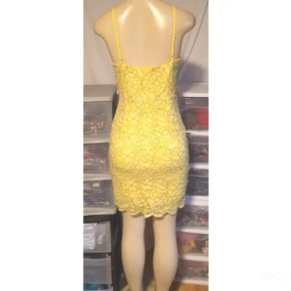 Yellow Halter Dress - The Fix Clothing