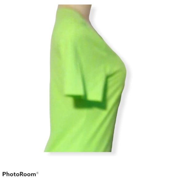 Fluorescent Green Button Up Top - The Fix Clothing